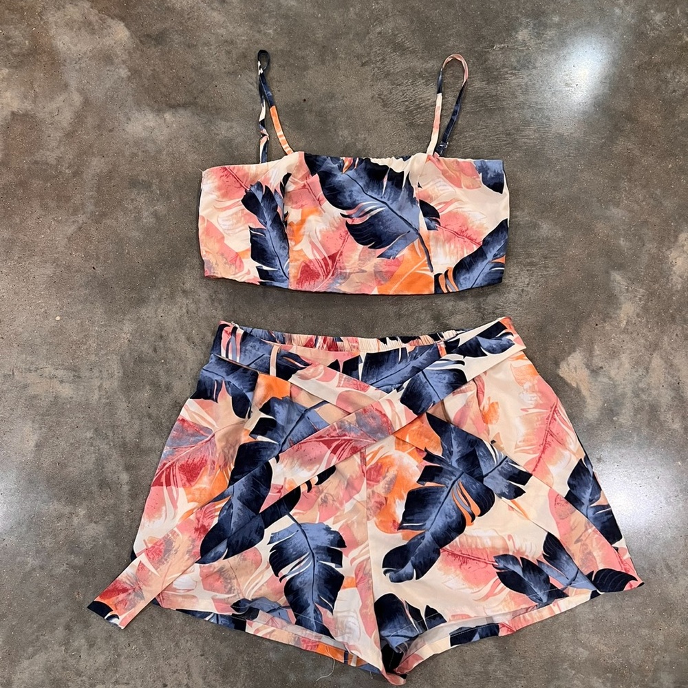 3 piece short set with jacket